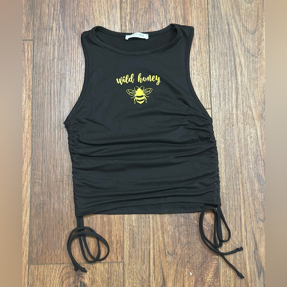 Wild Honey Black Sleeveless Top